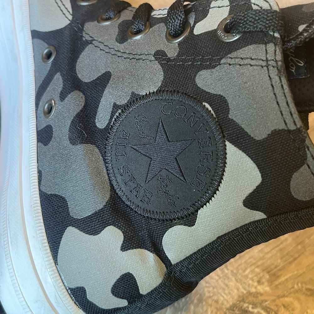 Converse Chuck Taylor All Star Hi-Top Reflective Camo Black Womens 8 UK 6 EU 38 - Picture 9 of 10
